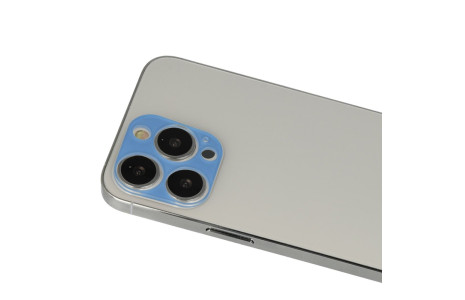 Newface iPhone 12 Pro Rainbow Kamera Lens Koruma Cam - Mavi