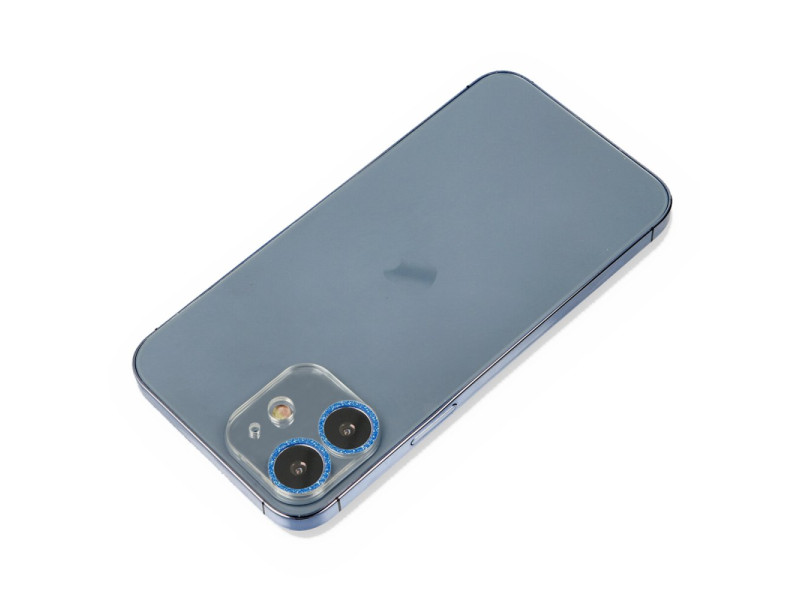 Newface iPhone 12 Shine Kamera Lens Koruma Cam - Mavi