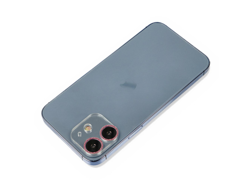 Newface iPhone 12 Shine Kamera Lens Koruma Cam - Pembe
