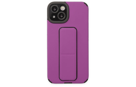 Newface iPhone 13 Kılıf Mega Standlı Silikon - Mor