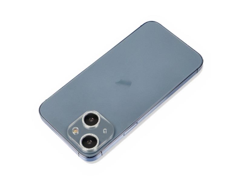 Newface iPhone 13 Mini Shine Kamera Lens Koruma Cam - Gümüş