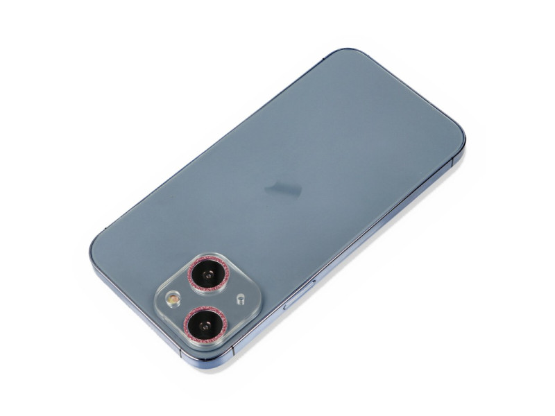 Newface iPhone 13 Mini Shine Kamera Lens Koruma Cam - Pembe