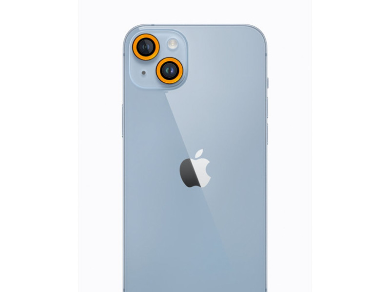 Newface iPhone 13 Neon Fosforlu Kamera Lens - Sarı