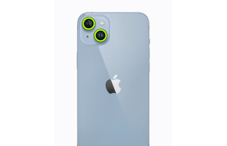 Newface iPhone 13 Neon Fosforlu Kamera Lens - Yeşil