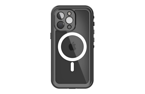 Newface iPhone 13 Pro Kılıf Red Pepper Magneticsafe Su Geçirmez Kılıf - Siyah-Gri