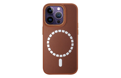 HDD iPhone 13 Pro Max Kılıf HBC-156 Forum Magneticsafe Kapak - Kahverengi