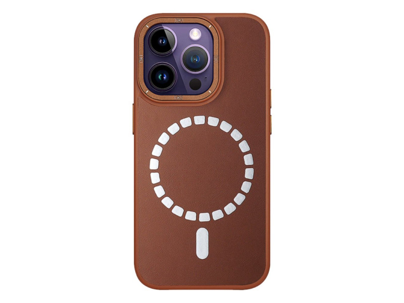 HDD iPhone 13 Pro Max Kılıf HBC-156 Forum Magneticsafe Kapak - Kahverengi