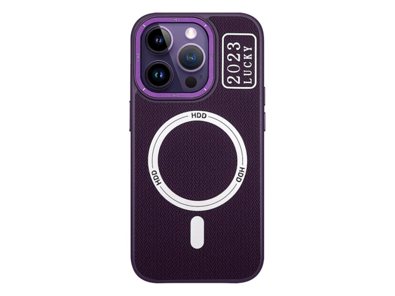 HDD iPhone 13 Pro Max Kılıf HBC-157 Granada Magneticsafe Kapak - Derin Mor
