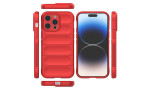 Newface iPhone 13 Pro Max Kılıf Optimum Silikon - Kırmızı