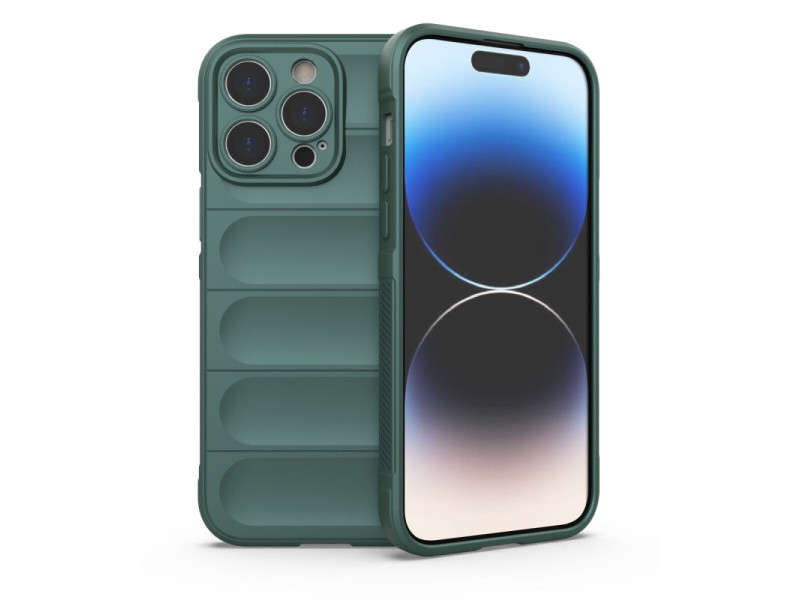 Newface iPhone 13 Pro Max Kılıf Optimum Silikon - Koyu Yeşil