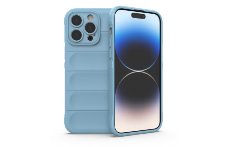 Newface iPhone 13 Pro Max Kılıf Optimum Silikon - Sky Blue