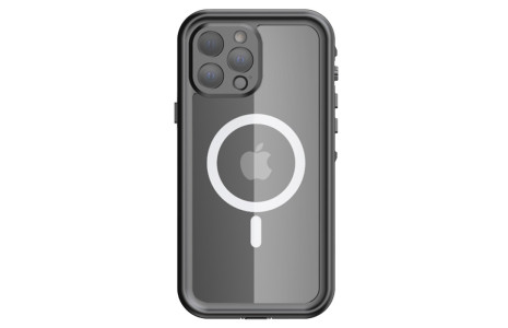 Newface iPhone 13 Pro Max Kılıf Red Pepper Magneticsafe Su Geçirmez Kılıf - Siyah-Gri