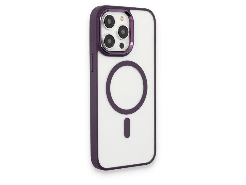 Newface iPhone 13 Pro Max Kılıf Room Magneticsafe Silikon - Bordo