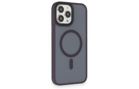 Newface iPhone 13 Pro Max Kılıf Trex Magneticsafe Kapak - Derin Mor