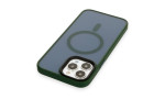 Newface iPhone 13 Pro Max Kılıf Trex Magneticsafe Kapak - Koyu Yeşil