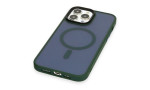 Newface iPhone 13 Pro Max Kılıf Trex Magneticsafe Kapak - Koyu Yeşil