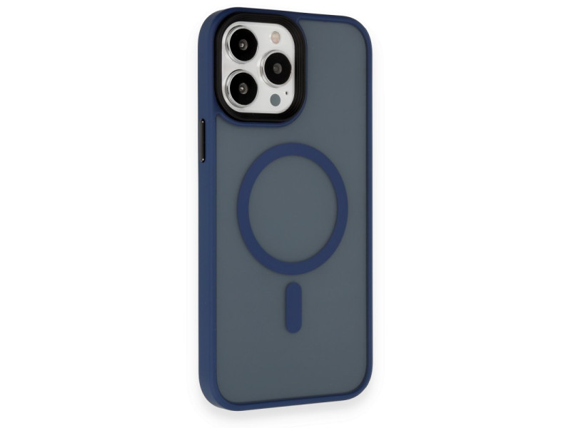 Newface iPhone 13 Pro Max Kılıf Trex Magneticsafe Kapak - Lacivert