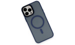 Newface iPhone 13 Pro Max Kılıf Trex Magneticsafe Kapak - Lacivert