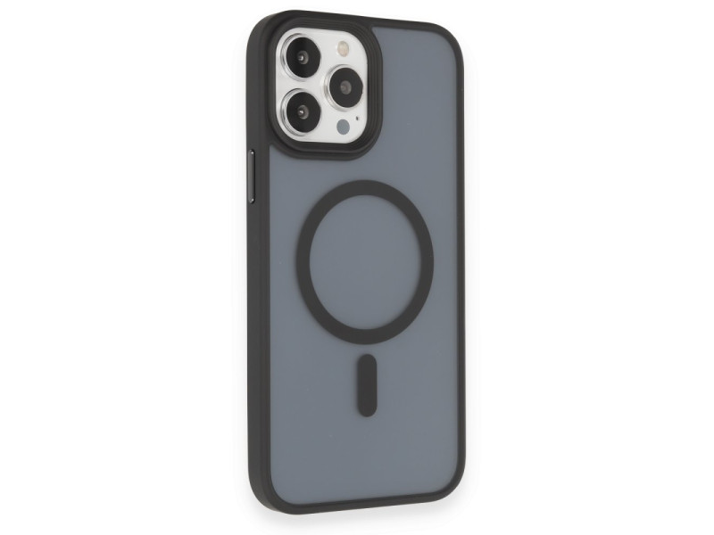 Newface iPhone 13 Pro Max Kılıf Trex Magneticsafe Kapak - Siyah