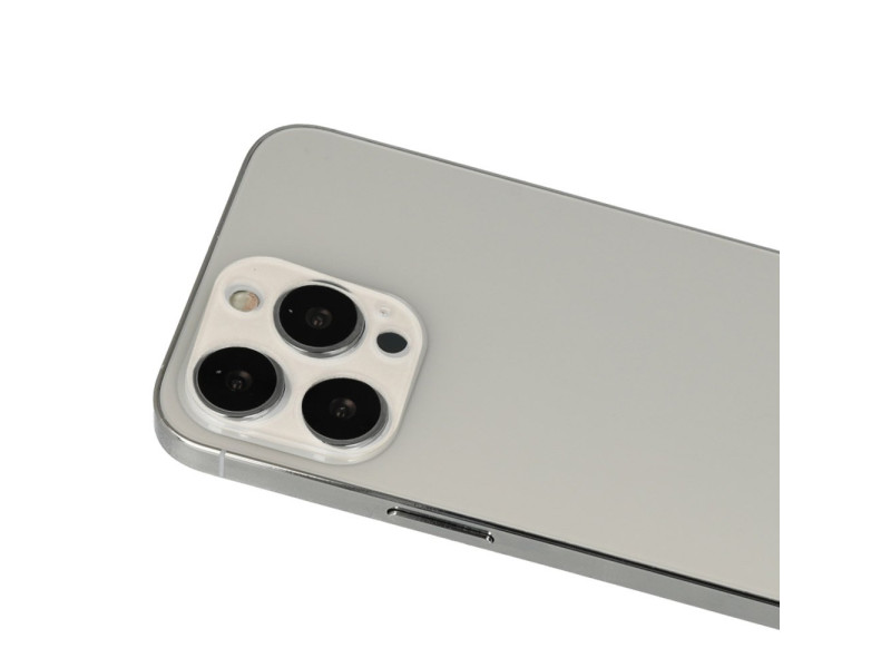 Newface iPhone 13 Pro Rainbow Kamera Lens Koruma Cam - Beyaz