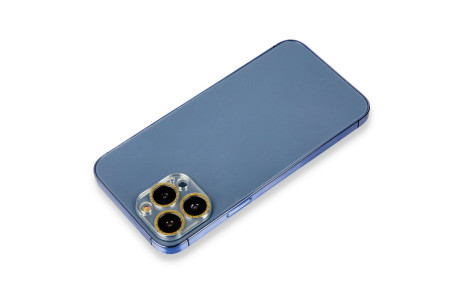 Newface iPhone 13 Pro Shine Kamera Lens Koruma Cam - Gold