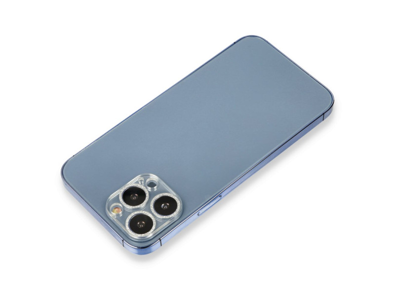 Newface iPhone 13 Pro Shine Kamera Lens Koruma Cam - Gümüş