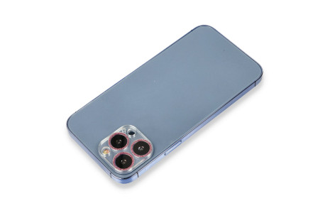 Newface iPhone 13 Pro Shine Kamera Lens Koruma Cam - Pembe