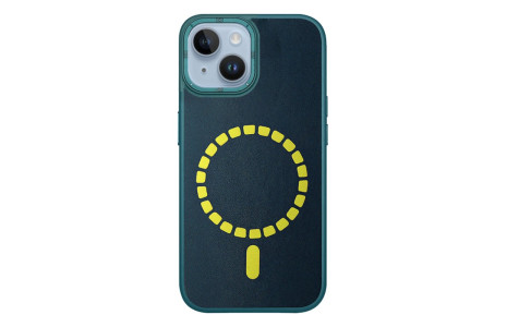 HDD iPhone 14 Kılıf HBC-156 Forum Magneticsafe Kapak - Koyu Yeşil