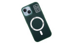 HDD iPhone 14 Kılıf HBC-157 Granada Magneticsafe Kapak - Koyu Yeşil