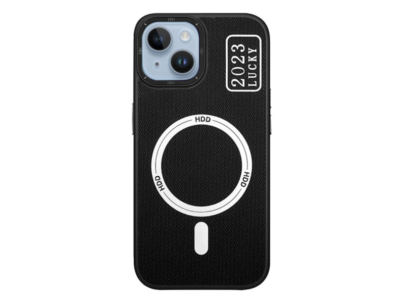 HDD iPhone 14 Kılıf HBC-157 Granada Magneticsafe Kapak - Siyah