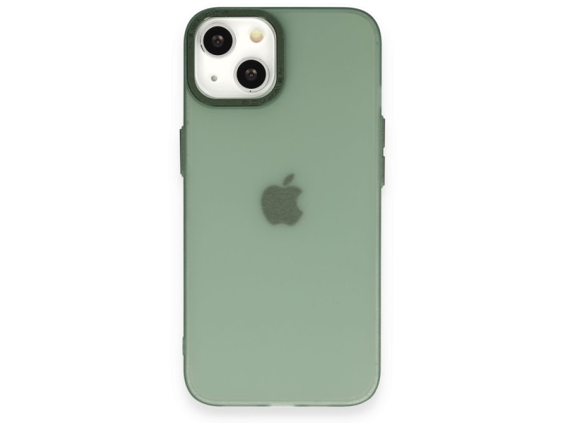 Newface iPhone 14 Kılıf Modos Metal Kapak - Koyu Yeşil