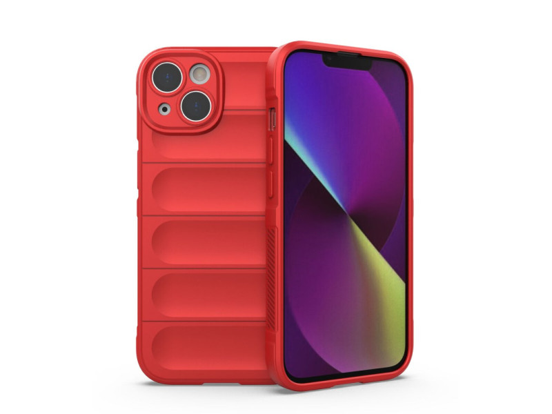 Newface iPhone 14 Kılıf Optimum Silikon - Kırmızı