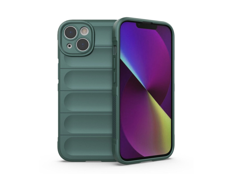 Newface iPhone 14 Kılıf Optimum Silikon - Koyu Yeşil