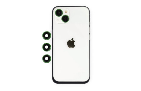 Newface iPhone 14 Plus Shine Kamera Lens - Yeşil