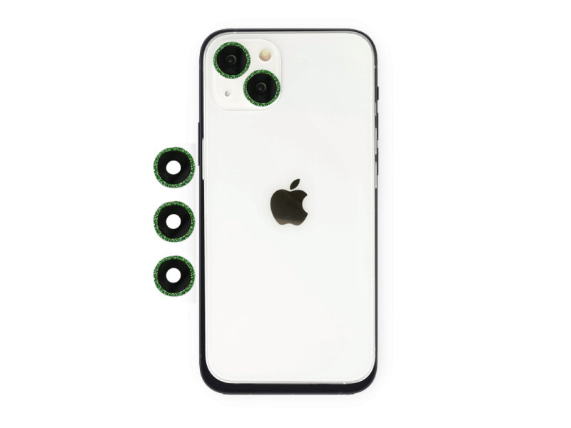 Newface iPhone 14 Plus Shine Kamera Lens - Yeşil