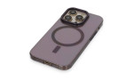 Newface iPhone 14 Pro Kılıf Anka PC Magneticsafe Sert Metal Kapak - Mor