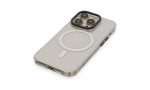 Newface iPhone 14 Pro Kılıf Anka PC Magneticsafe Sert Metal Kapak - Şeffaf