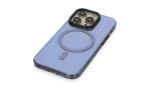 Newface iPhone 14 Pro Kılıf Anka PC Magneticsafe Sert Metal Kapak - Sierra Blue