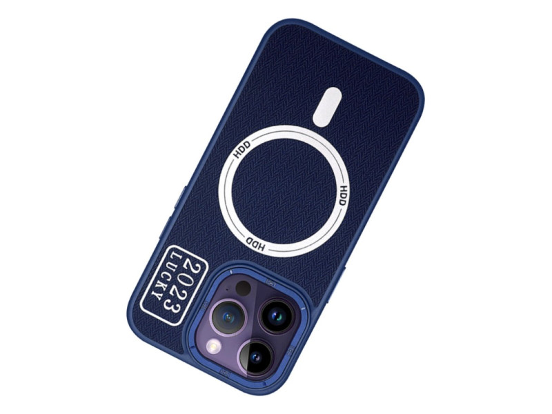 HDD iPhone 14 Pro Kılıf HBC-157 Granada Magneticsafe Kapak - Lacivert