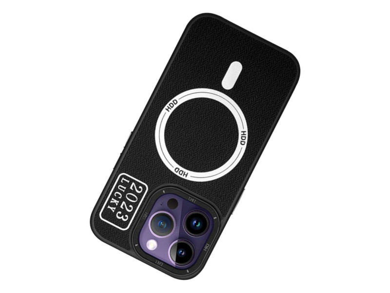 HDD iPhone 14 Pro Kılıf HBC-157 Granada Magneticsafe Kapak - Siyah