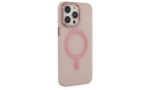 Newface iPhone 14 Pro Kılıf Lodos Magneticsafe Mat Kapak - Pembe