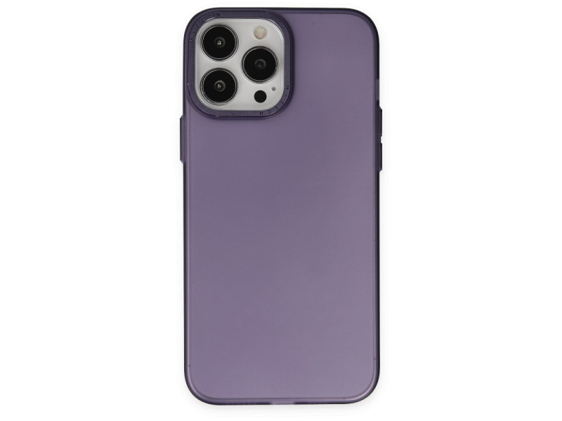 Newface iPhone 14 Pro Kılıf Modos Metal Kapak - Derin Mor