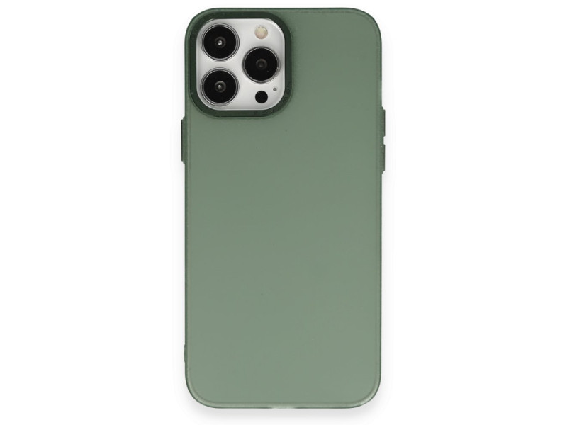 Newface iPhone 14 Pro Kılıf Modos Metal Kapak - Koyu Yeşil