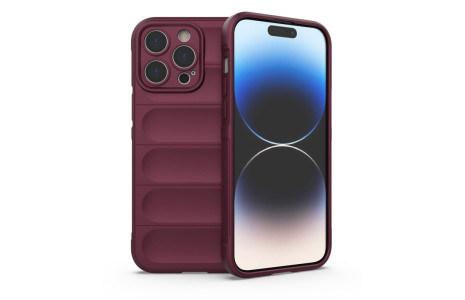 Newface iPhone 14 Pro Kılıf Optimum Silikon - Bordo