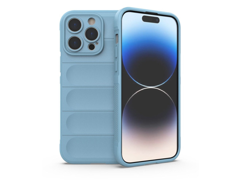 Newface iPhone 14 Pro Kılıf Optimum Silikon - Sky Blue