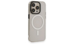 Newface iPhone 14 Pro Max Kılıf Anka PC Magneticsafe Sert Metal Kapak - Şeffaf