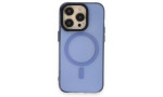 Newface iPhone 14 Pro Max Kılıf Anka PC Magneticsafe Sert Metal Kapak - Sierra Blue