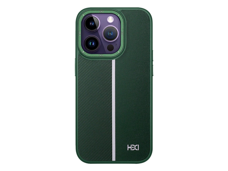 HDD iPhone 14 Pro Max Kılıf HBC-155 Lizbon Kapak - Koyu Yeşil