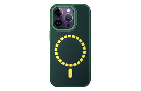HDD iPhone 14 Pro Max Kılıf HBC-156 Forum Magneticsafe Kapak - Koyu Yeşil