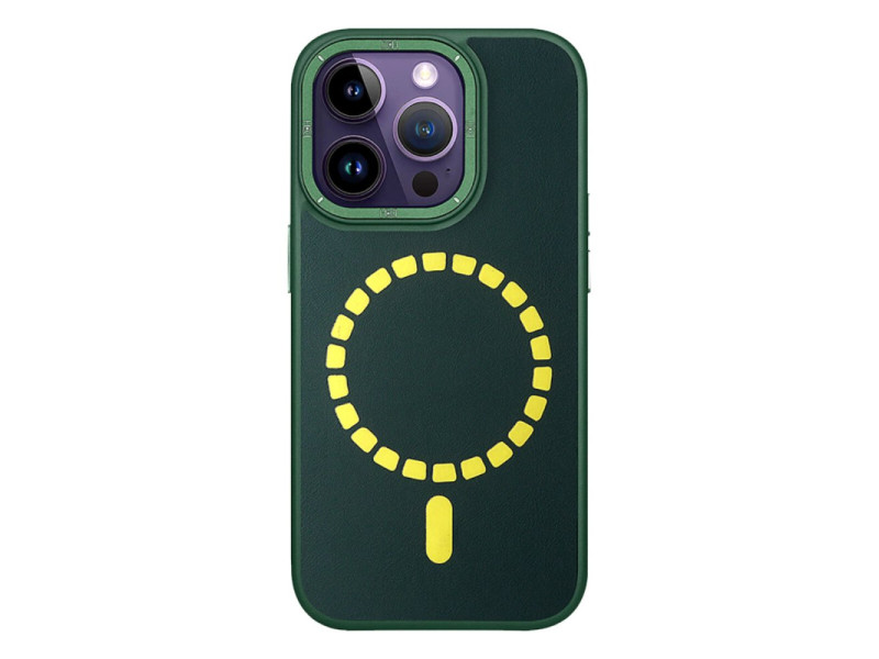 HDD iPhone 14 Pro Max Kılıf HBC-156 Forum Magneticsafe Kapak - Koyu Yeşil